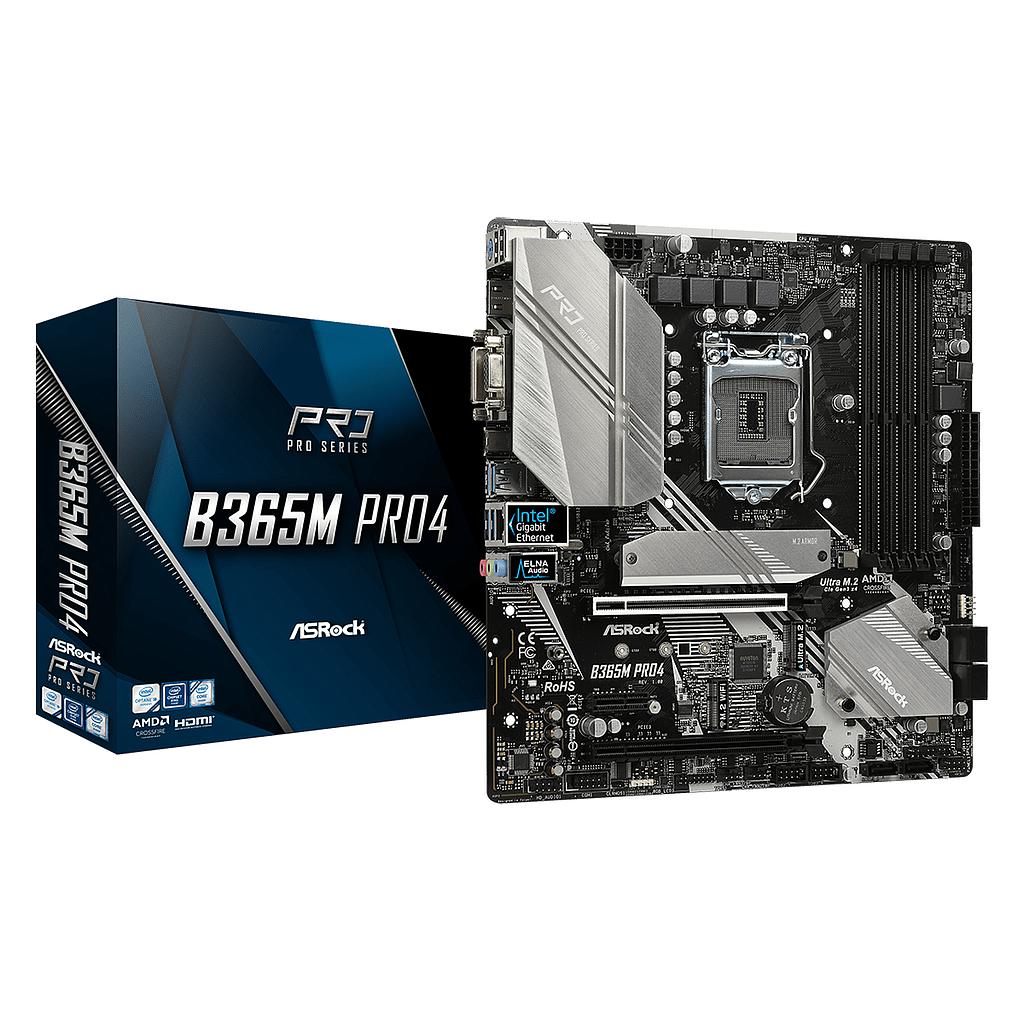 ASROCK MB B365M PRO4 4 DDR4 2PCI-E X16 M2 DVI/HDMI MATX