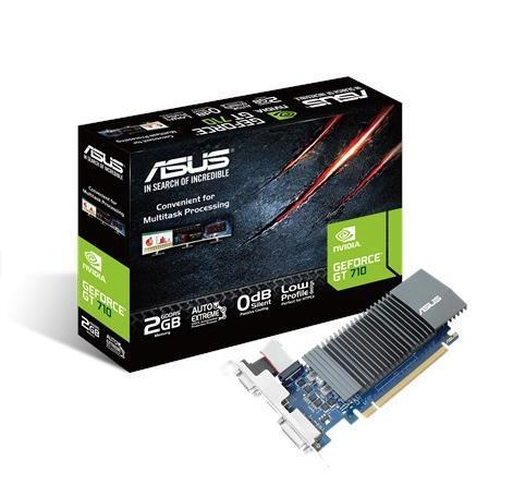ASUS VGA NVIDIA GT710 2GB GDDR5 VGA DVI HDMI LOW PROFILE
