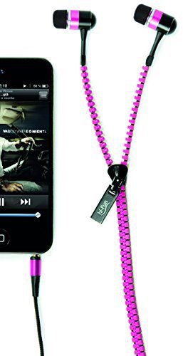 Auricolari HI-FUN modello zip rosa