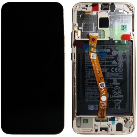 DISPLAY + BATTERIA PER HUAWEI MATE 20 LITE ORO ORIGINALE