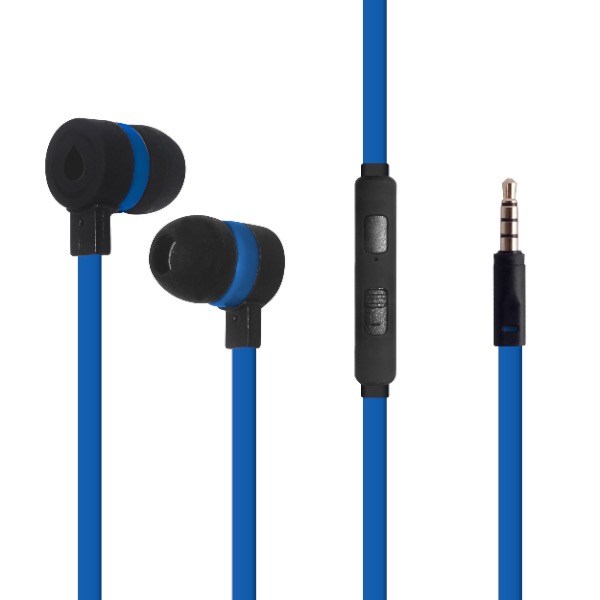 Auricolari Puro con microfono blu