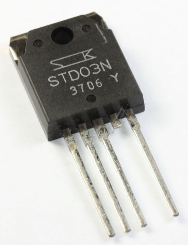 [STD03N] STD03N TRANSISTOR, PNP TO-3P 5-PINS