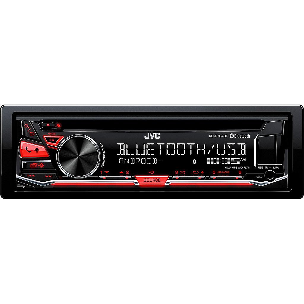 [KD-R484] Autoradio JVC 1 Din KD-R484 Con USB AUX CD