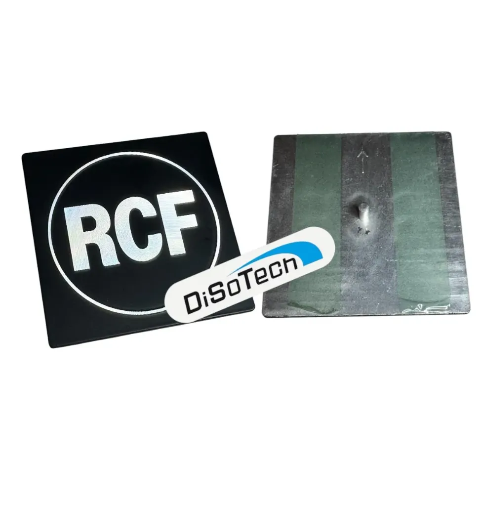 [33970822] Etichetta Marchio rete Logo RCF Quadrato 6CM x 6CM