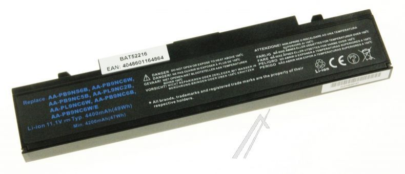 Batteria compatibile AA-PB9NS6B 11,1V 4400mAh per notebook Samsung NP-R540