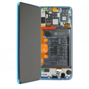 Display lcd con frame originale Huawei  P30 Lite New edition MAR-LX1B blu