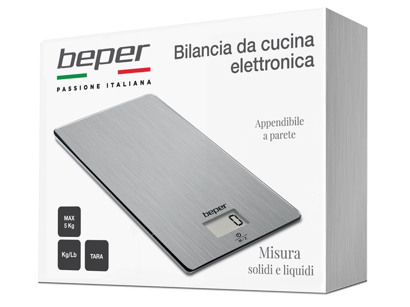 BILANCIA CUCINA ELETTRONICA ACCIAIO INOX BEPER