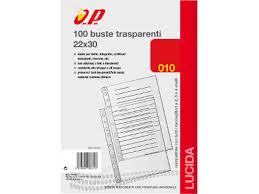 Busta cristal forata trasparente