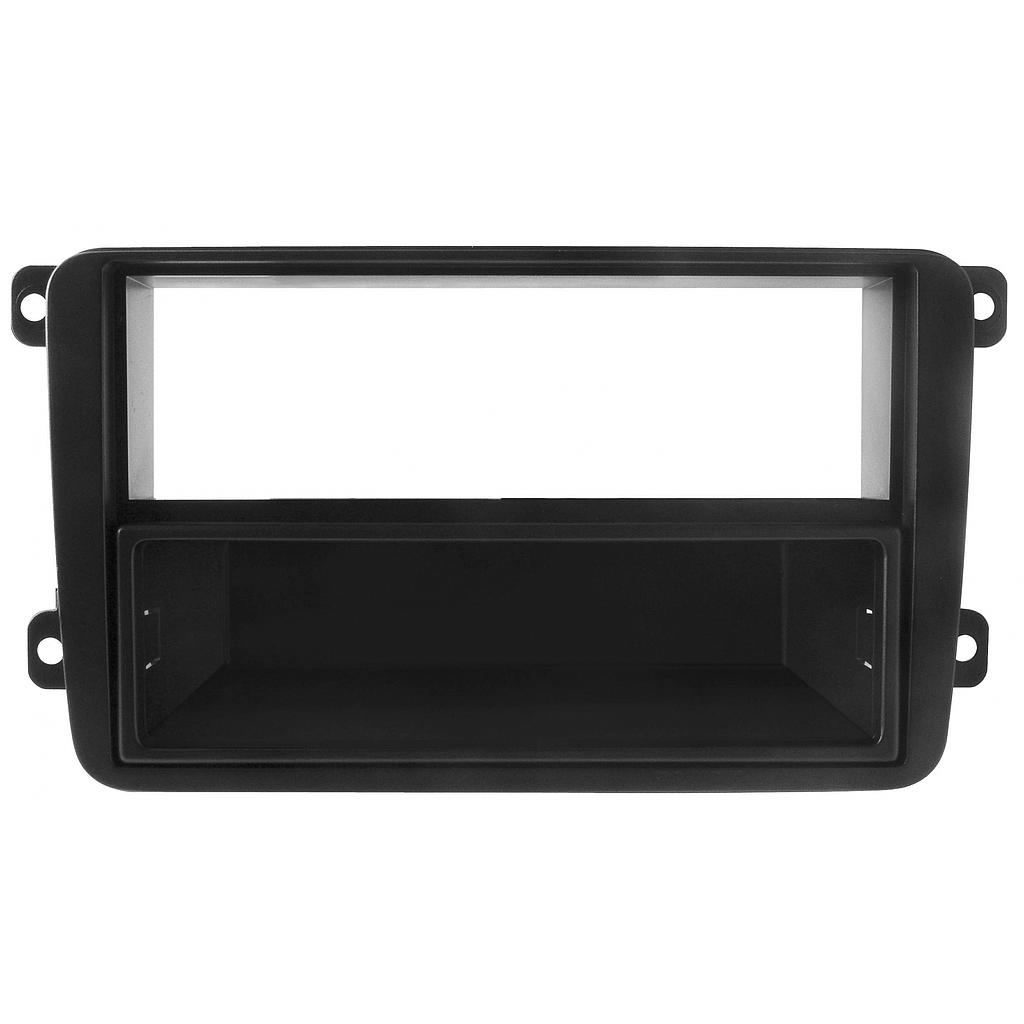 [03294] Mascherina con foro 2ISO-ISO colore nero VW/Skoda/Seat Phonocar