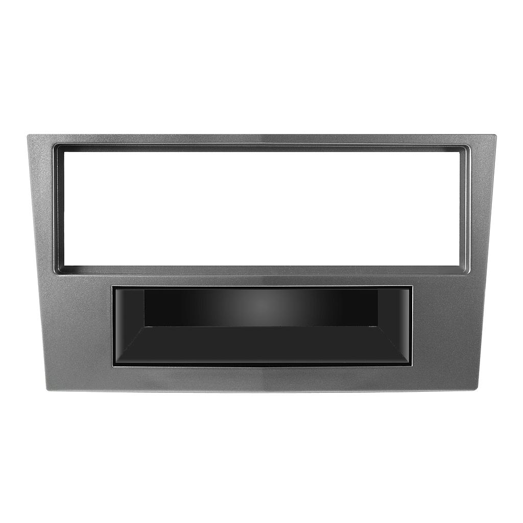 [03306] Mascherina con foro ISO colore antracite metalizzato per OPEL Astra H 04>10 - Antara 06> Corsa D 06>14 - Zafira 05>14 - 03306