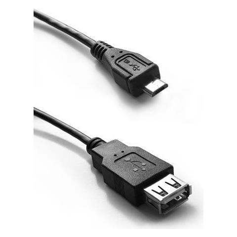 Cavo adattatore OTG micro USB / USB 15cm