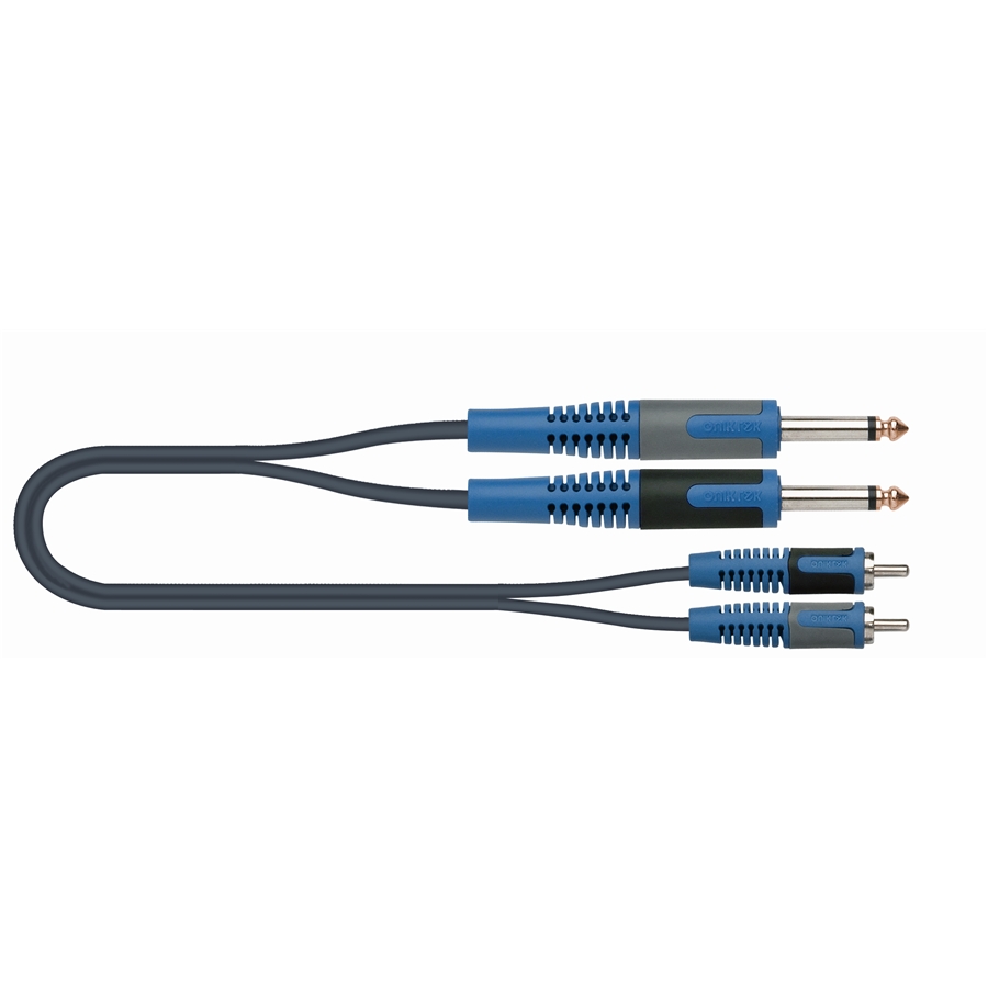 Cavo adattatore Quiklok 2 Jack mono-2 RCA RKSA/130-2