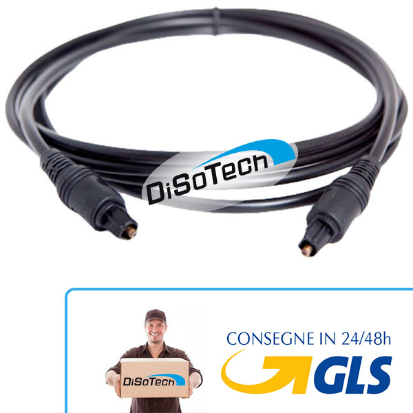 Cavo audio digitale TOSLINK in fibra ottica 1,5m