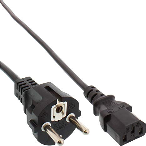 Cavo di Alimentazione spina Schuko / spina VDE C13 1,5m - Nero