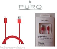 CAVO DI RICARICA MICRO USB PURO ROSSO