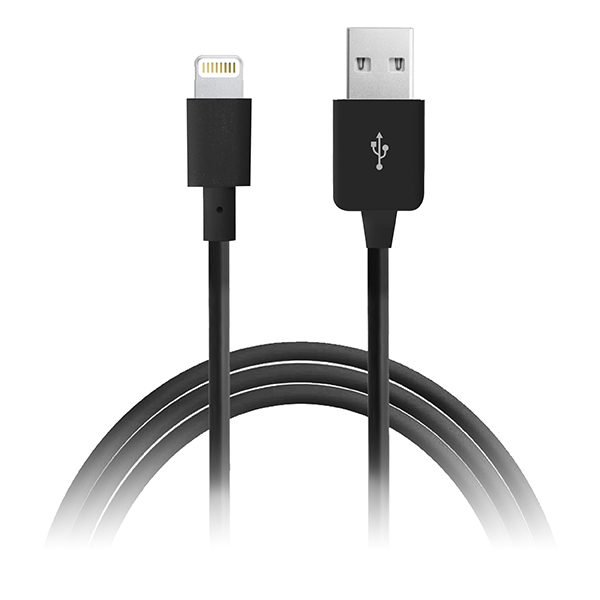 CAVO DI RICARICA PER IPHONE 5 5s 6 6s PURO NERO
