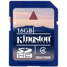 [04469] SECURE DIGITAL HC CARD 16GB CL4 KINGSTON