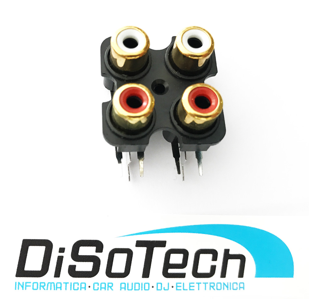 Connettore 4 RCA PCB da pannello