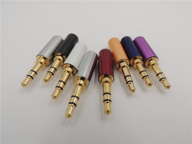 Connettore audio Jack 3.5 mm dorato alta qualità