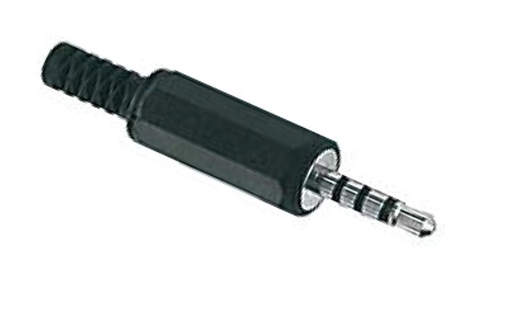 Connettore audio Jack 3.5 mm stereo maschio 4 poli