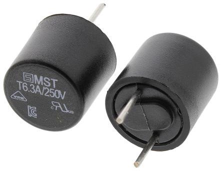 [054401R-1] Fusibile circolare cilindrico 6.3A 250V 8.3x7.7mm