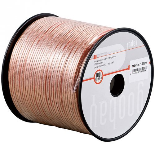 [06/01290] Piattina cavo bipolare rame 2x2mm trasparente