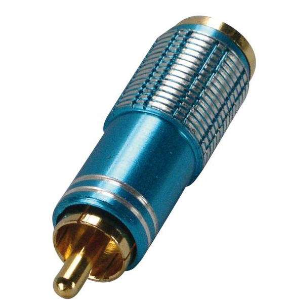 Connettore RCA blu alta qualità