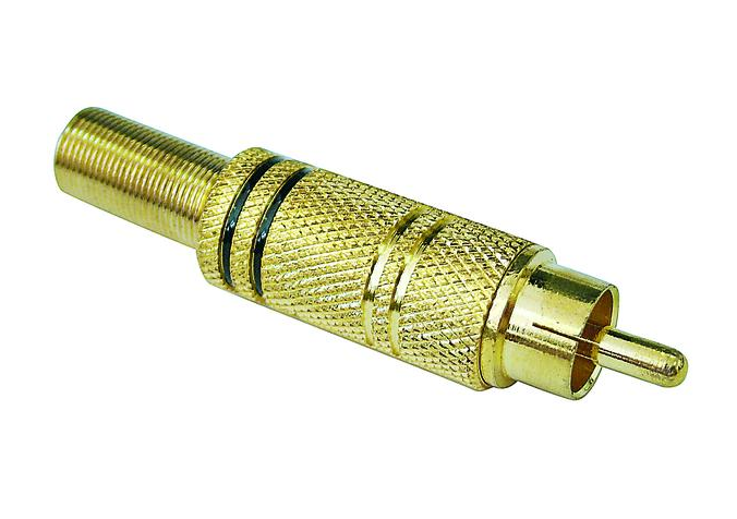 Connettore RCA dorato