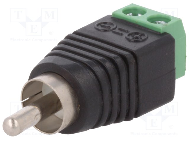 Connettore RCA mono Maschio - Morsetto