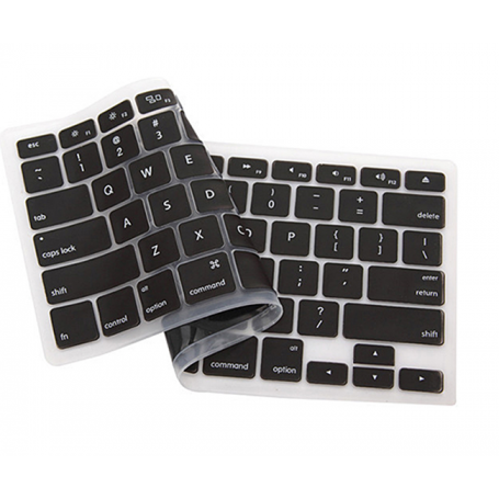 Cover Copritastiera Nera in silicone per Macbook  - Tastiera Americana