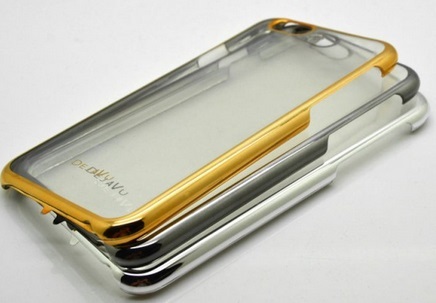 COVER TPU HUAWEI P8 LITE TRASPARENTE CON BORDO GRIGIO+PELLICOLA VETRO TEMPERATO
