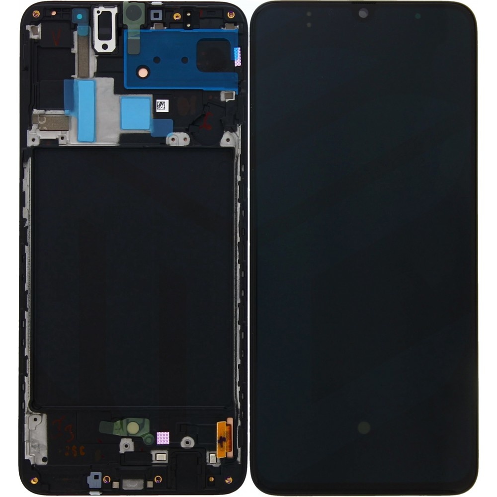 Display Lcd completo di touch screen e frame Originale per Samsung Galaxy A70 SM-A705F - Nero