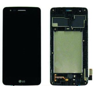 Display Lcd + Cover + Touch Screen + Frame per LG K8 2017 M200N - Nero