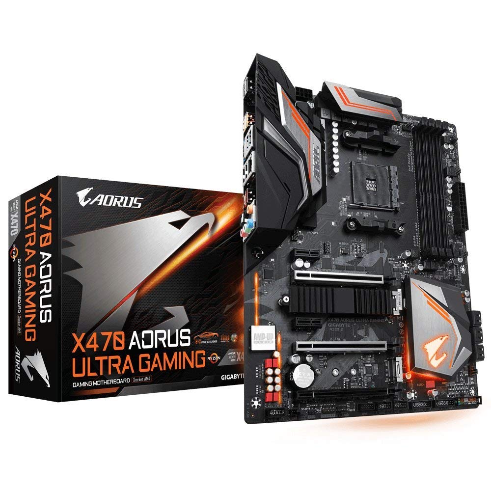 [X470-AORUS] Gigabyte X470 Aorus Ultra Gaming Scheda Madre ATX, Nero