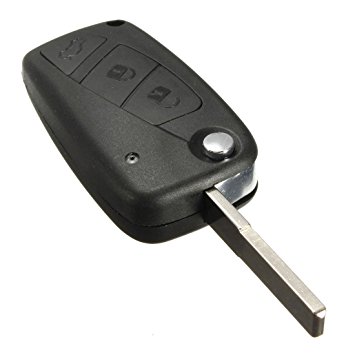 [FI-KS07] Guscio per chiave 2 tasti con porta batteria laterale Fiat Ducato Panda Grande Punto