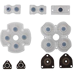 Kit pulsanti in gomma di silicone per controller PlayStation 4 PS4 (1° versione)