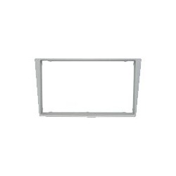 Mascherina con foro 2Din colore argento Opel/Renault/Suzuki
