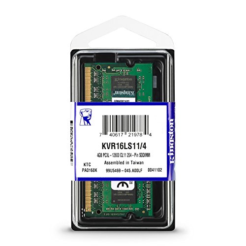 Memoria RAM Kingston 4GB 1600MHz DDR3L Non-ECC CL11 SODIMM 1.35V 204 Pin
