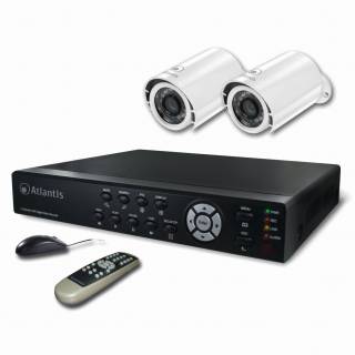 [10578] KIT DVR 4 CANALI + 2 TELECAMERE ANALOGICHE