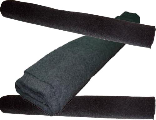 Moquette acustica blu scuro liscio
