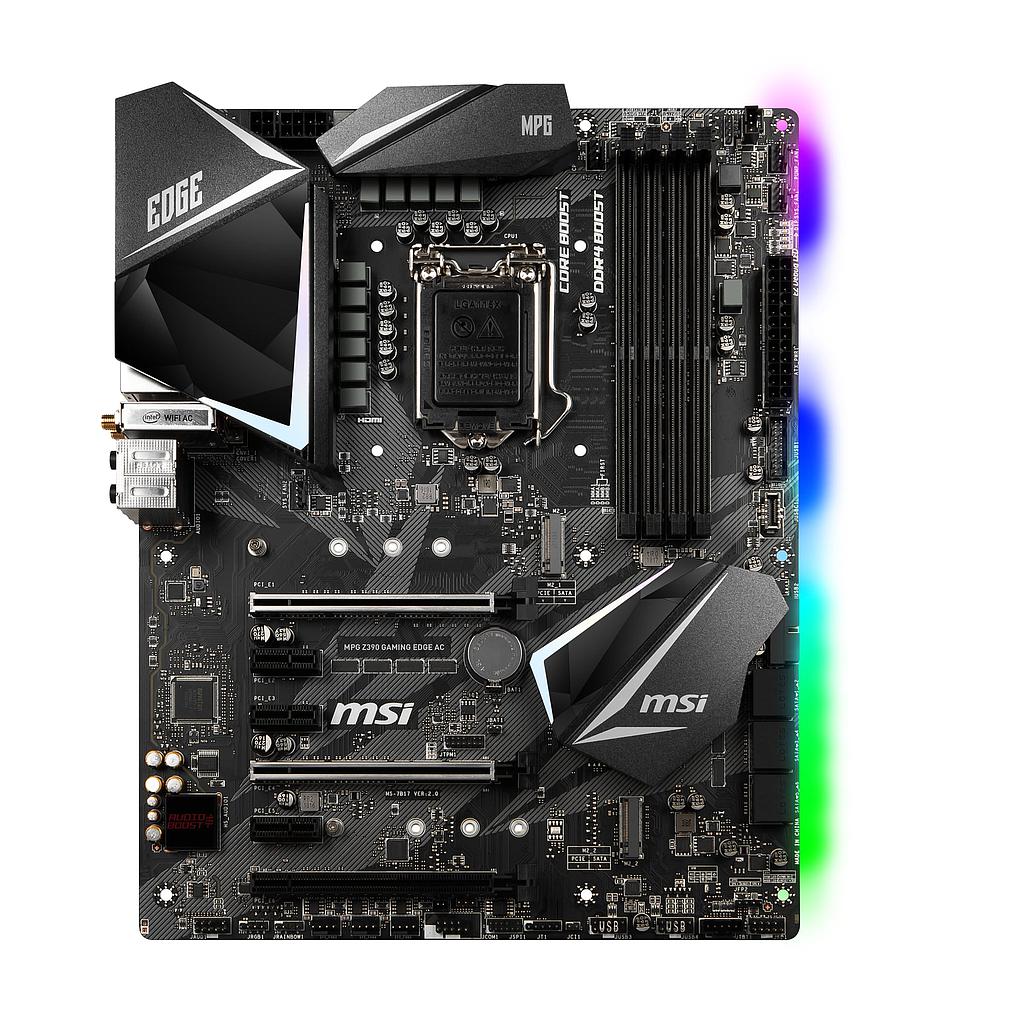 [MPG Z390M G EDGE AC] MSI MB MPG Z390M GAMING EDGE AC MATX LGA1151 64GB DDR4 PERFORMANCE GAMING