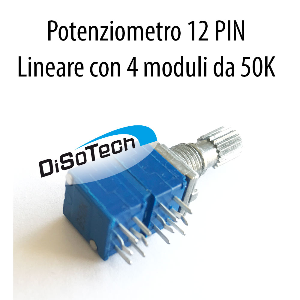 Potenziometro Lineare 4 Moduli da 50K 12Pin