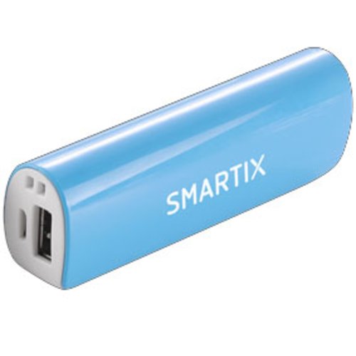 POWER BANK SMARTIX CON BATTERIA SAMSUNG 2600MAH/1A BLU
