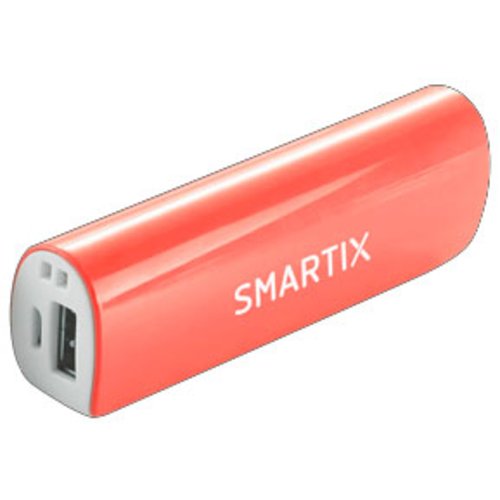 POWER BANK SMARTIX CON BATTERIA SAMSUNG 2600MAH/1A ROSA