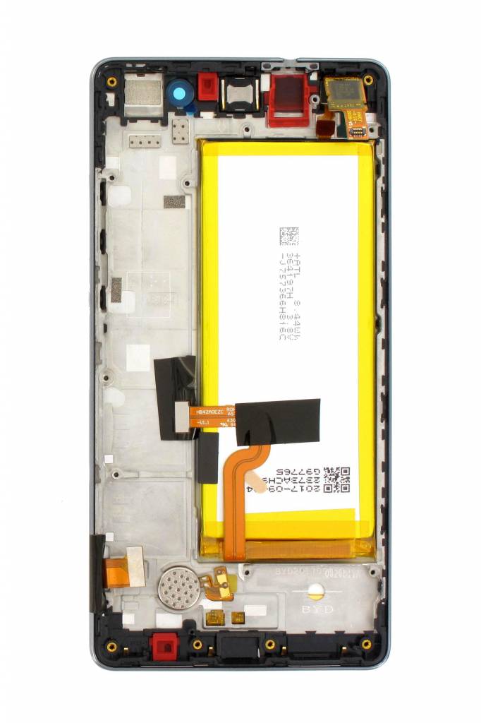 [02350KCC] TOUCH SCREEN VETRO + LCD DISPLAY + FRAME Per Huawei Ascend P8 Lite ALE-L21 Nero