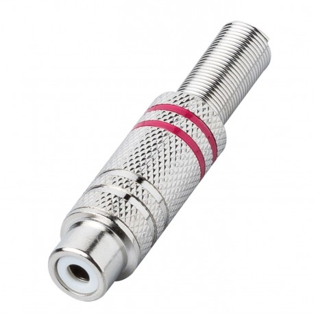 PRESA RCA METALLO ROSSO