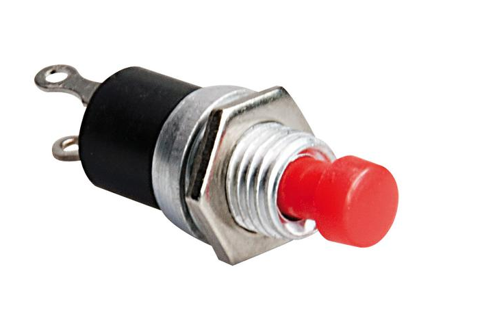 Pulsante rosso 1A NA SPST-NO 1A/250VAC OFF-(ON)