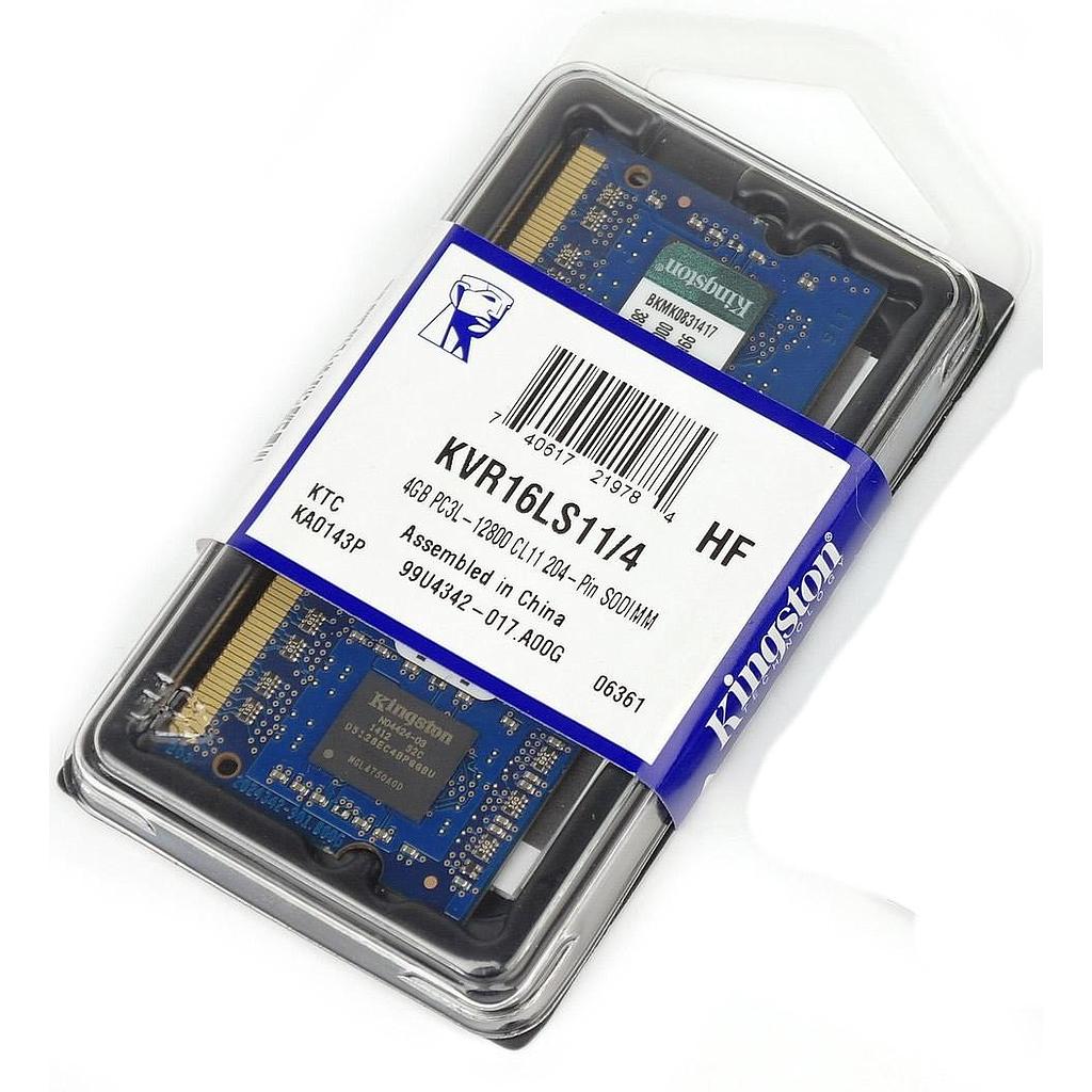 Ram so-dimm DDR3 4GB 1600Mhz Kingston