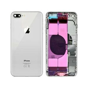 Scocca posteriore back cover per Apple iPhone 8 bianco/silver