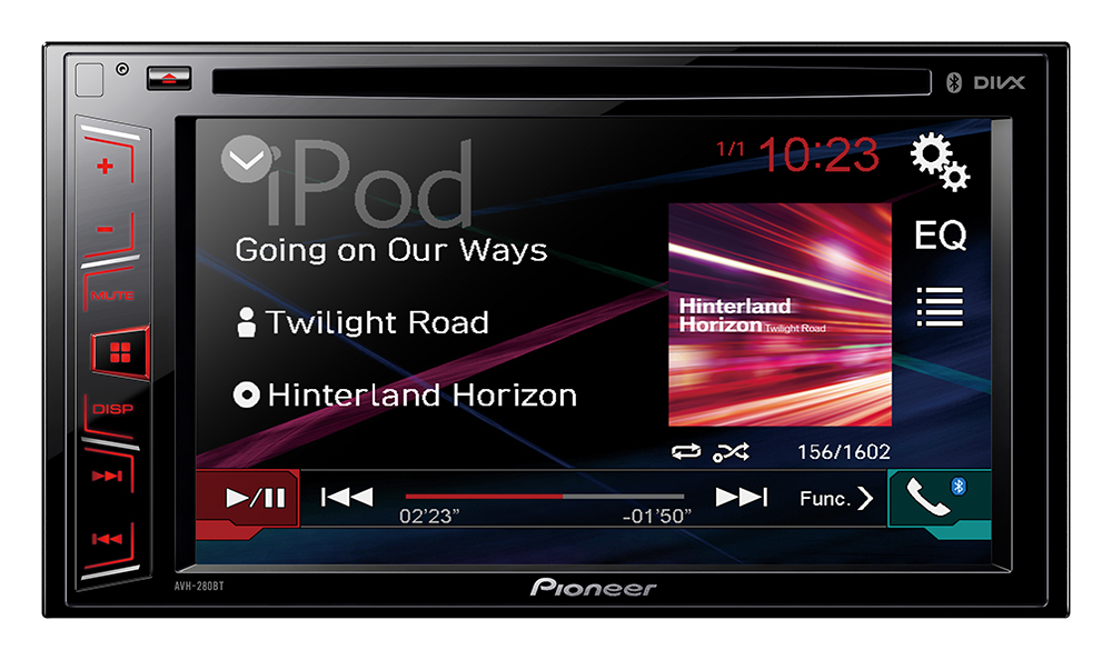 Sintolettore AVH-280BT CD/DVD, Bluetooth, USB, Aux-in e uscita video.